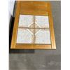 Image 3 : Wooden Side Table With Partially Tiled Top