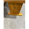 Image 4 : Wooden Side Table With Partially Tiled Top