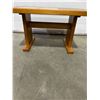 Image 5 : Wooden Side Table With Partially Tiled Top