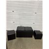 Image 1 : Multi Use Storage Bench with 2 Nesting Stools