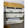Image 2 : Kitchen Work Station With Butcher Block Top On Wheels