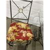 Image 5 : Glass Top Table With Metal Base & 4 Upholstered Seat Metal Chairs