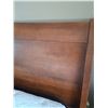 Image 5 : King Wooden Sleigh Bed Frame With Headboard Footboard