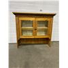Image 1 : Vintage Upper Portion of Wooden Display Cabinet With Glass Doors