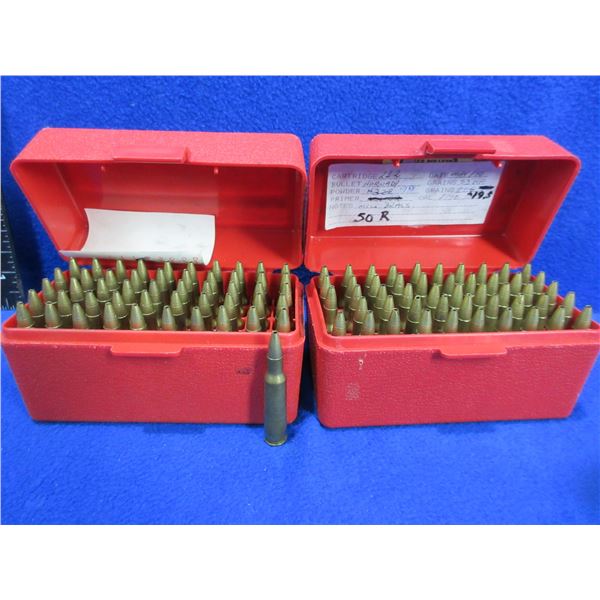 222 Rem. HP Reloads - 2 Boxes of 50