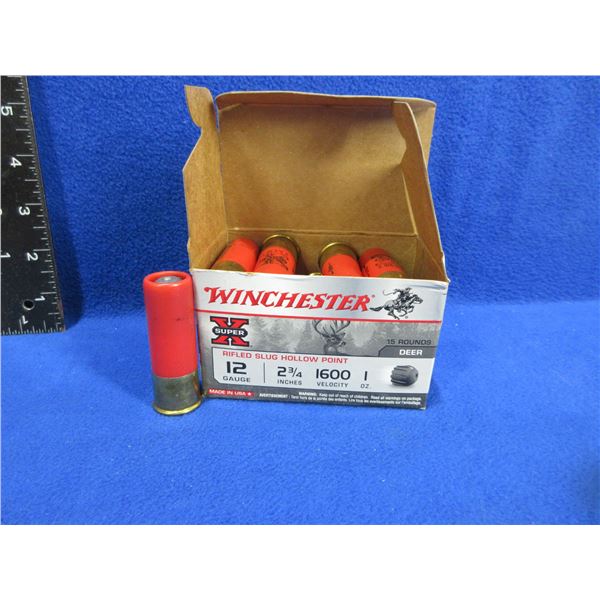 12 Ga. 2 3/4  1 oz HP Rifled Slug Winchester Shotshells