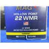 Image 2 : 22 WMR 40gr JHP Maxi-Mag Varmint CCI Cartridges