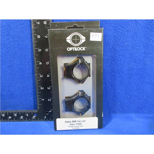 NEW - Optilock Sako RM 1" Low Rings - Sako 75/85