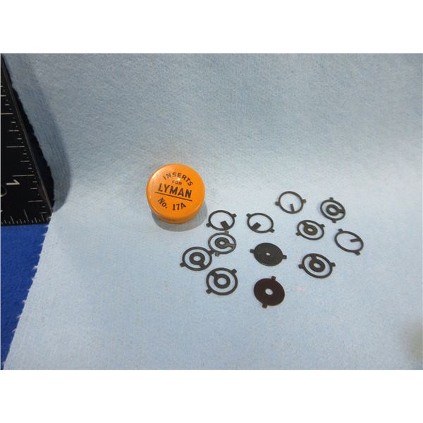 12 Lyman No. 17A Peep Sight Inserts