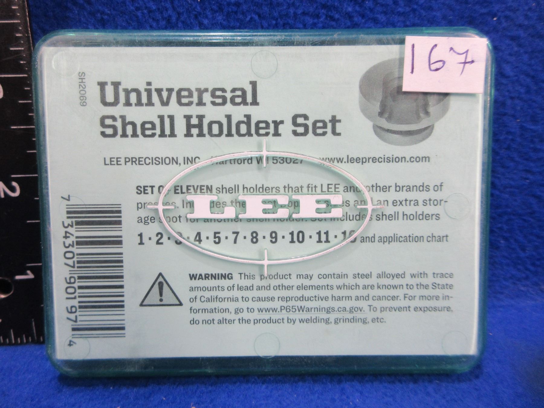 NEW - Lee Universal Shell Holder Set of 11