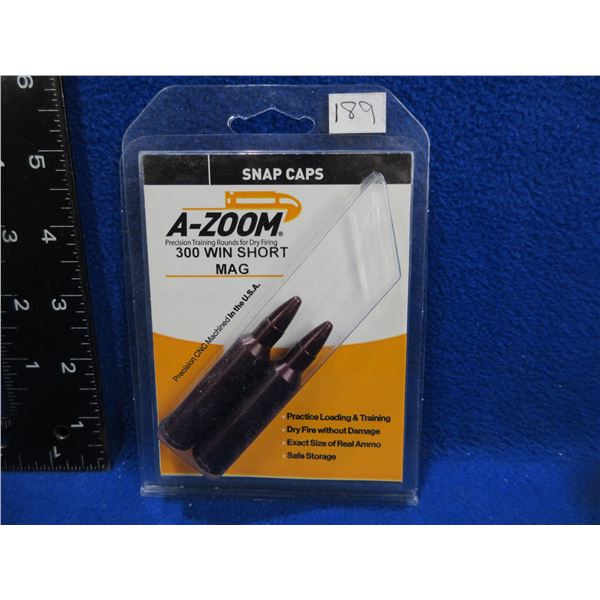 NEW - A-Zoom 300 Win. Short Mag Snap Caps - Pack of 2