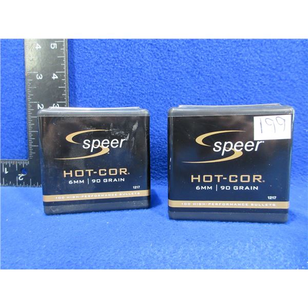 6MM .243" 90gr Spitzer SP Speer Hot-Cor Bullets
