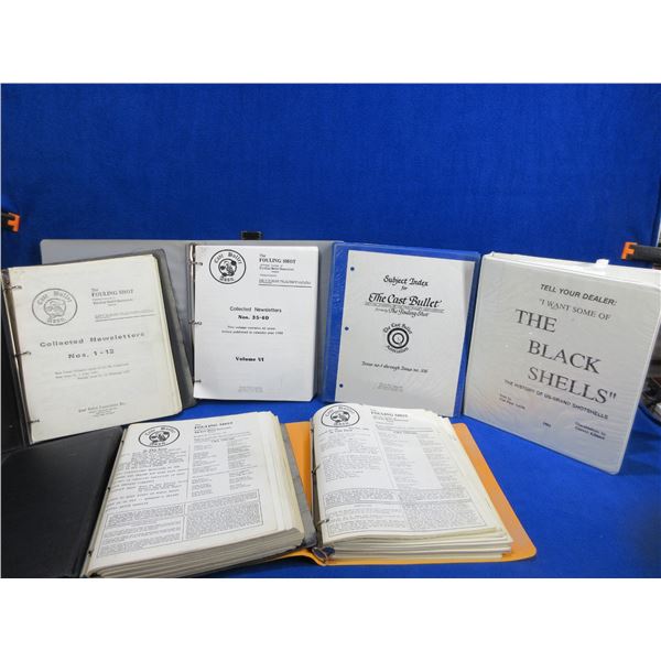 6 Binders - The Cast Bullet Assn. x 5 and The Black Shells