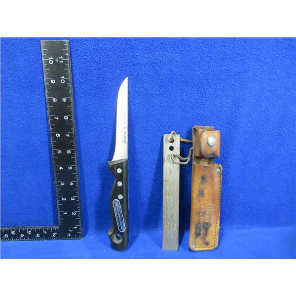 Felix Gloria Boning Knife and a Schrade Sharpening Steel
