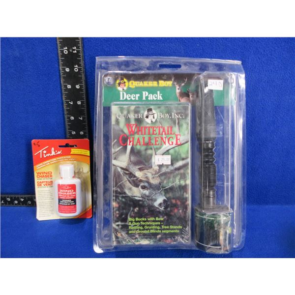 Quaker Boy Deer Pack and Tink's Wind Chaser