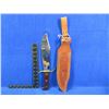 Image 1 : Coleman Western W49 Bowie Knife With Leather Sheath
