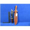 Image 2 : Coleman Western W49 Bowie Knife With Leather Sheath