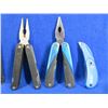 Image 3 : 2 Multi-Tool Pliers, Box Cutter & 2 Swiss Army Style Knives