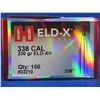 Image 2 : NEW - 338 Cal..338" 230gr ELD-X Hornady Bullets