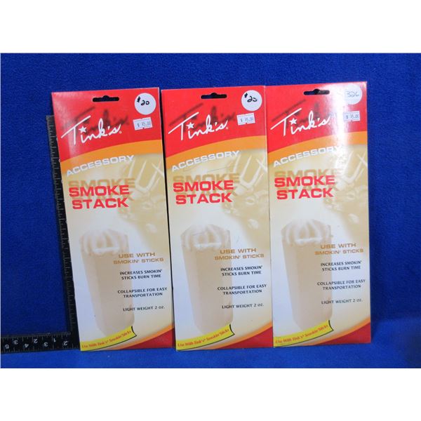 NEW - 3 Packs Tink's Smoke Stack Accessory
