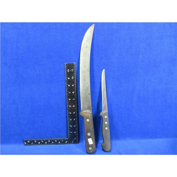 Rostfrei Filet Knife and Henckels Butcher Knife