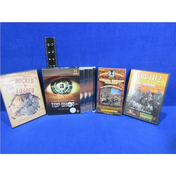6 Hunting DVD's and 1 VHS Tape
