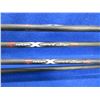 Image 2 : 3 Radial Weave Arrows with Broadheads and 4 Arrow Quiver