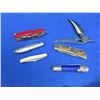 Image 2 : 6 Folding Blade Pocket Knives - 2 Key Chain, 1 Swiss, Etc.