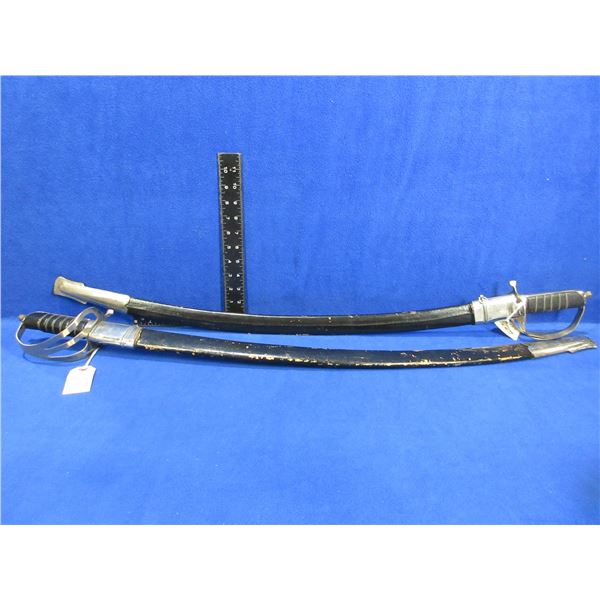 2 Matching Swords with Scabbards - Made in India