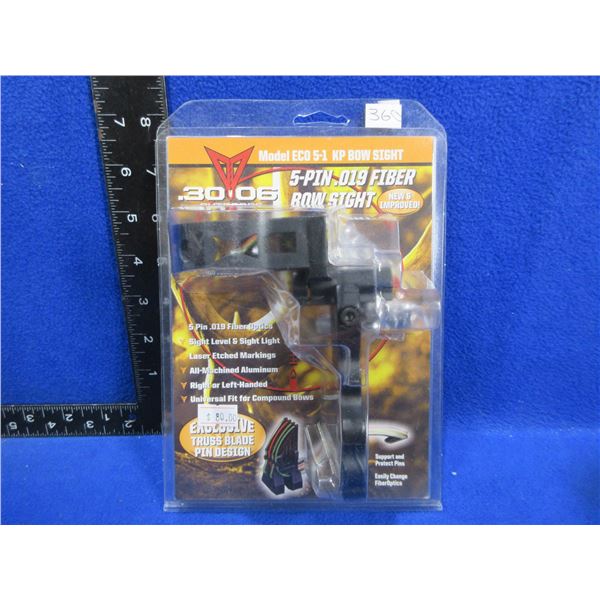 NEW - 30-06 Outdoors Bow Sight - 5 Pin .019 Fiber