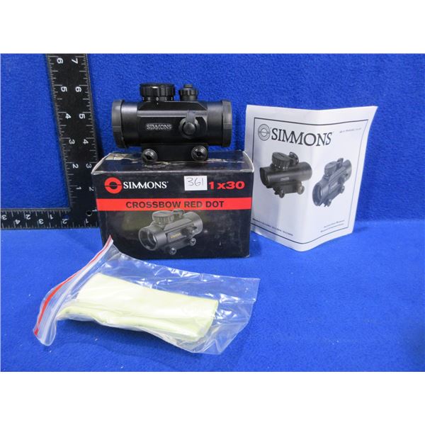 Simmons 1x30 Crossbow Red Dot Sight with Lens Covers