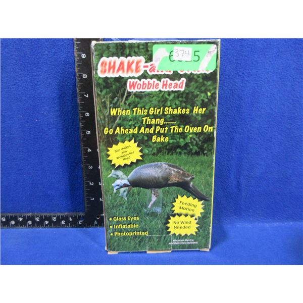 NEW - Shake-and-Bake Wobble Head Hen Turkey Decoy