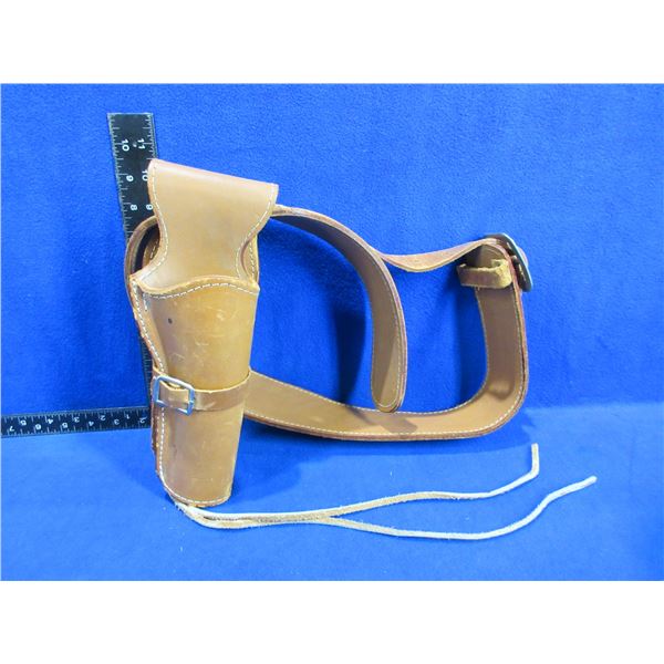 Leather Ammo Belt and Leather Right Hand Holster
