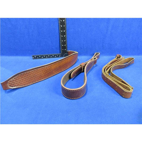 3 Leather Rifle Slings