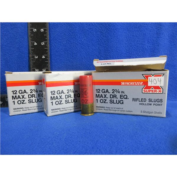 12 Ga. 2 3/4" 1 oz Rifled Slug Winchester Shotshells