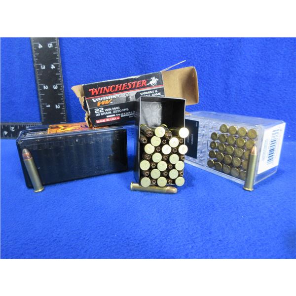 22 WMR Cartridges - Box of 45, Box of 25, Box of 35