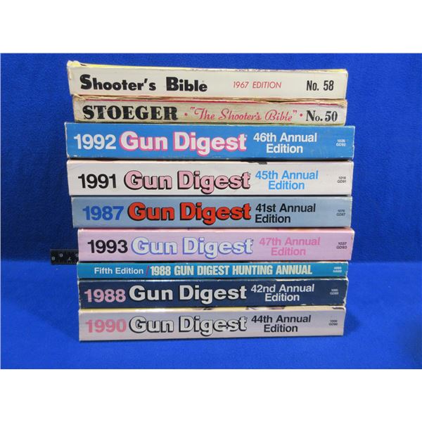 9 Books - 7 Gun Digest and 2 Shooter's Bible