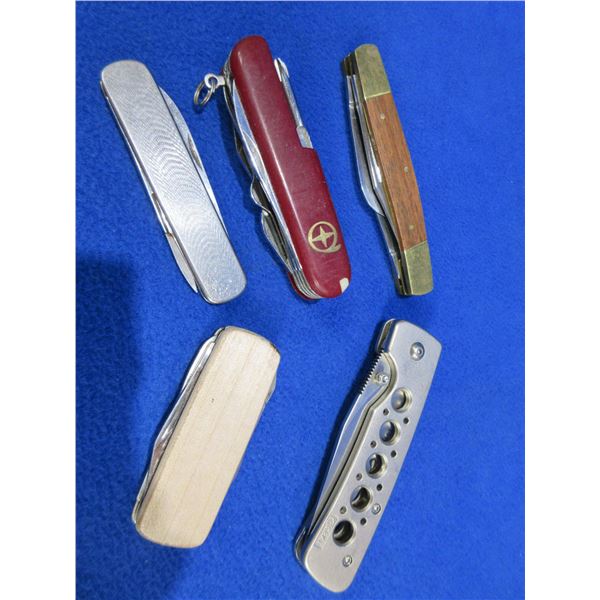 5 Folding Blade Pocket Knives