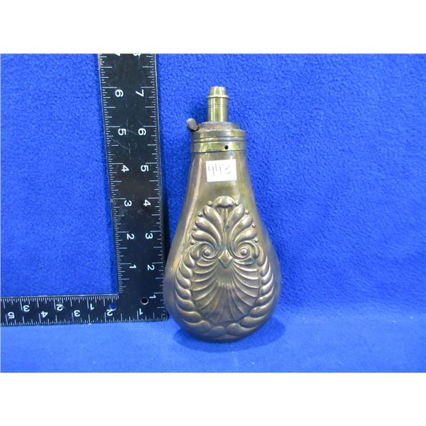 Vintage Brass Powder Flask - As Is