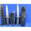 Image 1 : 2 Fixed Blade Boot Knives