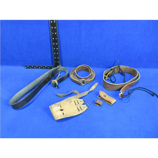 Lot of Assorted Leather Belts and Straps