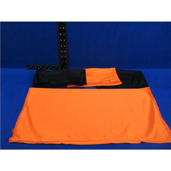 4 Neck Gaitors - 2 Orange, 2 Black