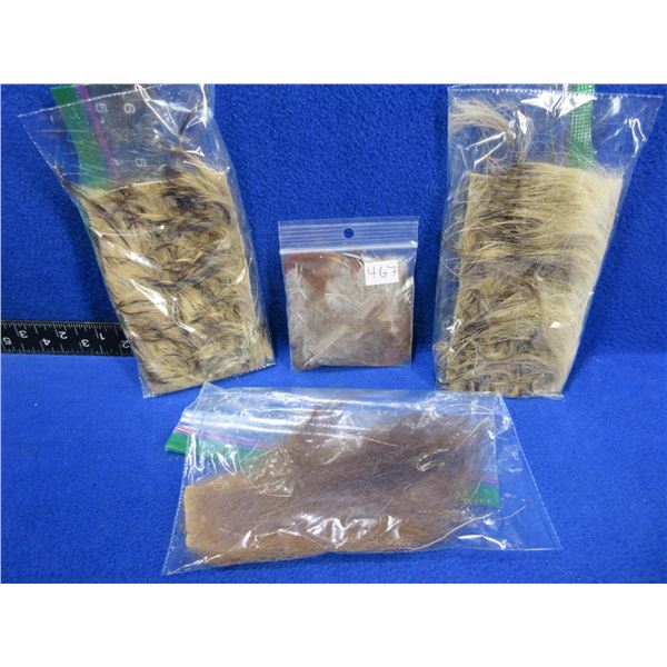 4 Bags of Assorted Feathers/Fur for Fly Tying