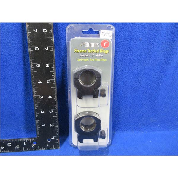 NEW - Burris Medium 1" Xtreme Tactical Rings - Matte