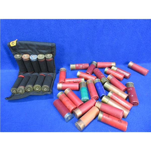 12 Ga. 2 3/4" Mixed Shotshells - Bag of 26, Pouch of 10