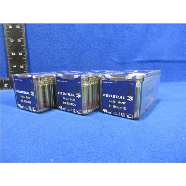 22 WMR 50gr JHP Federal Small Game Cartridges