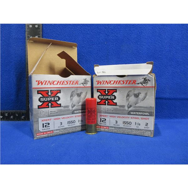 12 Ga. 3" 2 Shot Winchester SuperX Shotshells