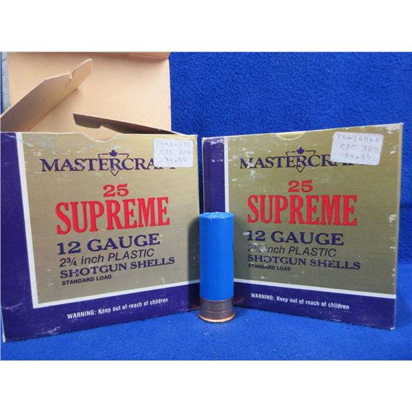 12 Ga. 2 3/4" 6 Shot Mastercraft Supreme Shotshells