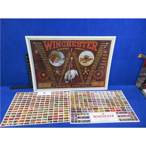 Winchester Tin Sign and Larry Dunn's Winchester Collection