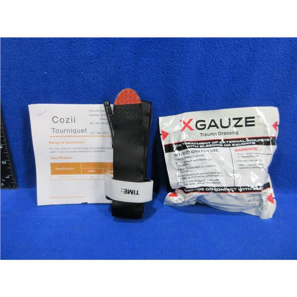NEW - XGauze Trauma Dressing and Cozii Tourniquet